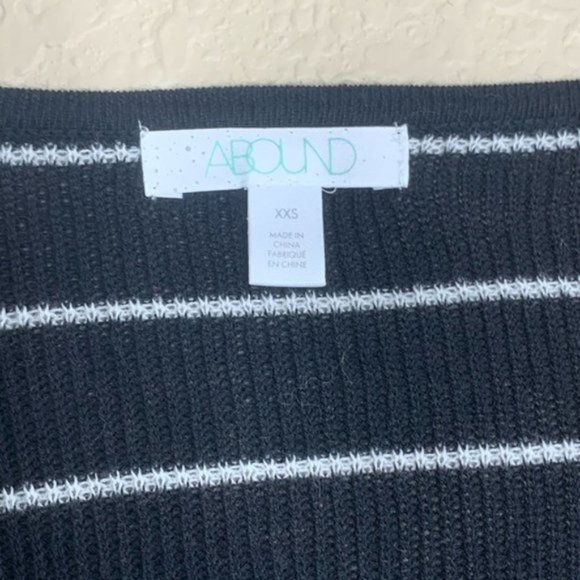 ABOUND Striped Ballon Sleeve Sweater XXS / Small - Picture 5 of 6